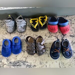Baby boy crib shoes bundle 3-6m.